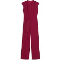 HUGO Jumpsuit i crepe med bælte