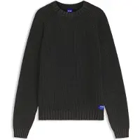 HUGO Bomuldssweater med ribstruktur