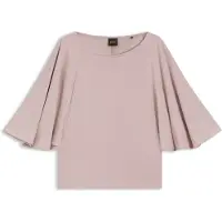 BOSS Loose fit T-shirt i cupro med raglanærmer