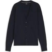 BOSS Cardigan med knapper i ekstrafin merinould