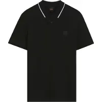 BOSS Poloshirt i bomuldspiqué med kontraststribe på kraven