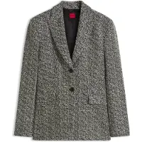 HUGO Regular-fit blazer med sildebensmønster