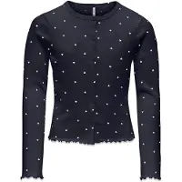 Kids Only GIRLS Cardigan 'KOGBELLA' mørkeblå / hvid