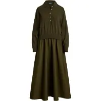 Ralph Lauren Strikkjole oliven