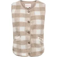ONLY Vest 'ONLBABY' taupe / hvid