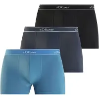 s.Oliver Boksershorts blå / navy / sort / hvid