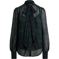 Ralph Lauren Bluse indigo / smaragd / sort