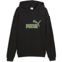 Puma Essentials Elevated No. 1 Relaxed Hoodie Men, Clothing, Black, XXL