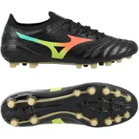 Mizuno Morelia Neo V Beta Elite Ag Bright Black - Sort/orange/gul - Kunstgræs (Ag), størrelse 38