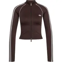 Adidas Sweatjakke 'Essentials' kit / choko / hvid