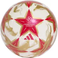 Adidas Fodbold Club Champions League 2026/27 - Hvid/Sølv/Rød, størrelse Ball SZ. 3