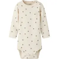 Name it Body l/æ - NbmLaris - Peyote Melange - - 1 år (80) - Body L/Æ