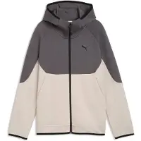 Puma PUMATECH Elevated Full-Zip Hoodie Youth, Clothing, Silver Fog, 9-10Y