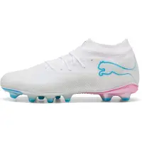 Puma FUTURE 9 PRO WHITE FG/AG Football Boots Unisex, Shoes, White/Luminous Blue/Luminous Pink, 47