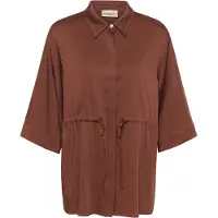 Cream Bluse rustbrun
