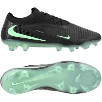 Nike Phantom 6 Elite Low Cut FG Shadow - Sort/Grøn - Græs (FG), størrelse 36½