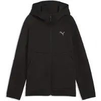 Puma PUMATECH Elevated Full-Zip Hoodie Youth, Clothing, Black, 11-12Y