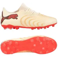 Puma Future 9 Match Fusion MG The Arrival - Hvid/Hvid/Rød/Sort - Multi Ground (MG), størrelse 40