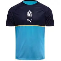 Puma Marseille Trænings T-Shirt Pre Match - Blå/Navy - , størrelse Small