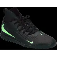 Nike Phantom 6 Club High Cut TF Shadow - Sort/Grøn - Turf (TF), størrelse 42½