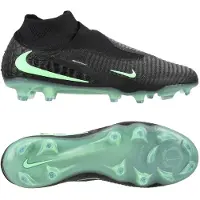 Nike Phantom 6 Elite High Cut FG Shadow - Sort/Grøn - Græs (FG), størrelse 38½