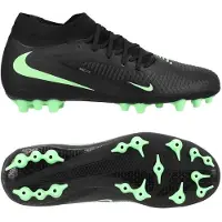 Nike Phantom 6 Academy High Cut MG Shadow - Sort/Grøn - Kunstgræs (AG), størrelse 38