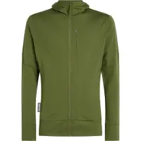 Icebreaker - Fleece - M Merino 260 Quantum LS Zip Hoodie Sphagnum til UnisexUld - Størrelse M - Kaki