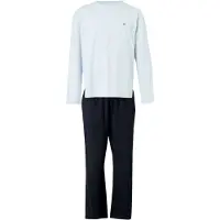 Tommy Hilfiger Underwear Pyjamas lang navy / lyseblå / kirsebærsrød