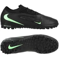 Nike Phantom 6 Pro Low Cut TF Shadow - Sort/Grøn - Turf (TF), størrelse 36½