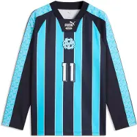 Puma Olympique de Marseille KING Relaxed Jersey Men, Sports, Navy/Bright Aqua, S