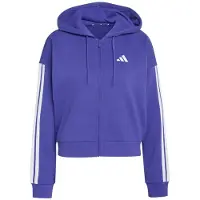 Adidas Essentials 3 Stripes French Terry Sweatshirt Med Lynlås