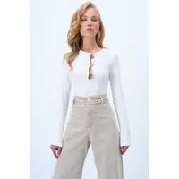 Trend Alaçatı Stili Shirts hvid