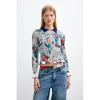 Desigual Shirts navy / gul / mørkegrøn / hvid
