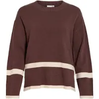 Vila Ril O-neck Oversize Knit Trøje