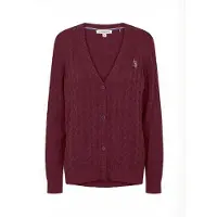 U.S. POLO ASSN. Cardigan ' UW V-neck ' grå