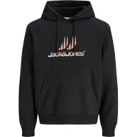 Jack & Jones Sweatshirt 'JCOECHO' abrikos / sort / hvid