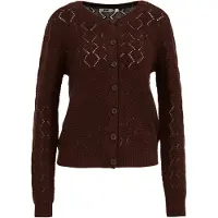 We fashion Cardigan mørkebrun