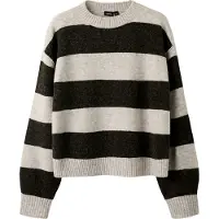 LMTD Pullover 'NLFBYNTHE' beige-meleret / mørkebrun