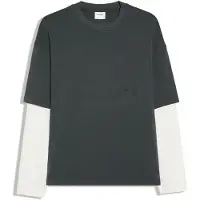 Bershka Bluser & t-shirts grafit / hvid