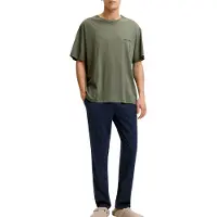 Jack & Jones Pyjamas lang 'JACEVEREST' navy / oliven