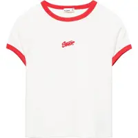 Pull&Bear Shirts 'STWD' rød / hvid