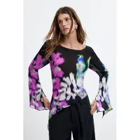 Desigual Shirts 'M. C. Lacroix' blandingsfarvet / sort