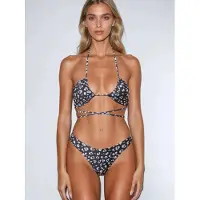 Flavia Valentini Bikini 'Roma Brazilian Bikini Set - Black Leopard' sort-meleret