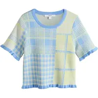 Next Pullover lyseblå / pastelgul / hvid