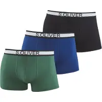 s.Oliver Boksershorts blå / grøn / sort / hvid