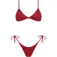 Acuarela Brand Bikini 'Royale Triangle Bikini Set' rubinrød
