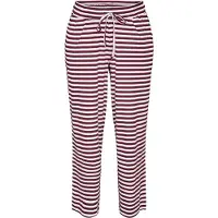 Zizzi Pyjamasbukser 'Mellie' bordeaux / hvid