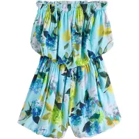 Next Jumpsuit lyseblå / mørkeblå / oliven / gran