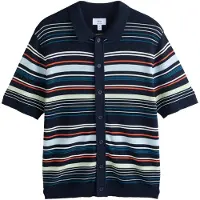 Next Cardigan navy / pastelblå / pastelgrøn / orange