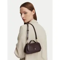 Calvin Klein Skuldertaske guld / vinrød
